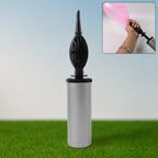 24 cm hand balloon pump showing dual-action mechanism