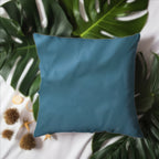 Stylish home decorative pillow cover displayed on a bed.