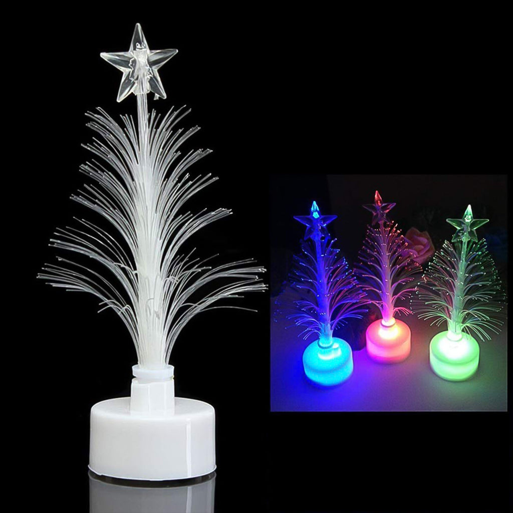 LED tree candle light glowing brightly, perfect for holiday decor.