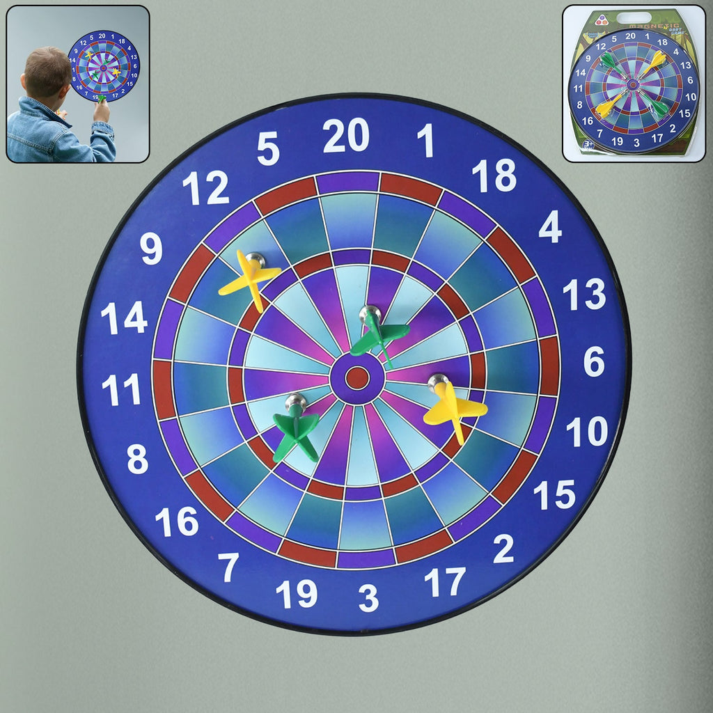 Colorful magnetic dartboard game set for safe indoor play