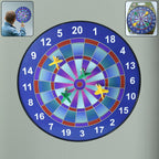 Colorful magnetic dartboard game set for safe indoor play