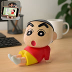 Shinchan Figurine in sitting pose with vibrant colors