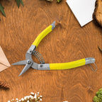 Garden snip pruning tool showing non-stick coated stainless steel blades
