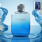Next True Blue eau de perfume 100 ml bottle showcasing stylish design