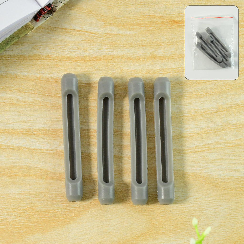 Set of 4 anti-slip eyeglass temple tip sleeves for secure grip