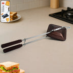 Gas stove sandwich toaster making crispy grilled sandwich with non-stick surface