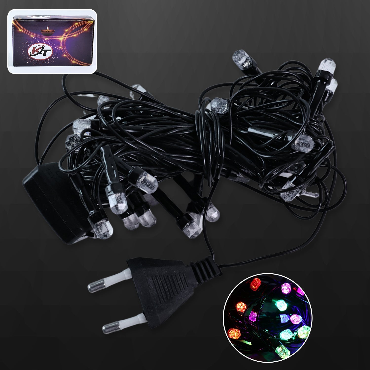 8 meter LED decorative string fairy lights with timer function