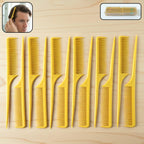 Professional tail comb set for hair styling and sectioning, 12 pcs