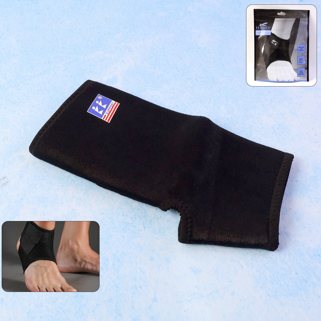 Front view of the adjustable open-patella knee support brace showing compression strap