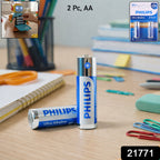 Two piece set of AA ultra alkaline batteries