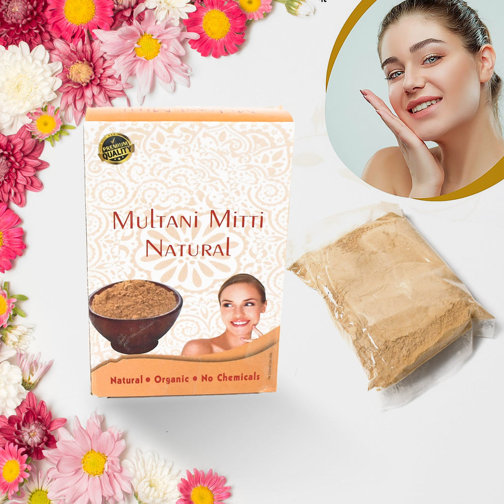 Woman applying Multani Mitti Face Pack for deep cleansing and oil control.