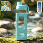 900ml leakproof plastic water bottle with protective outer case