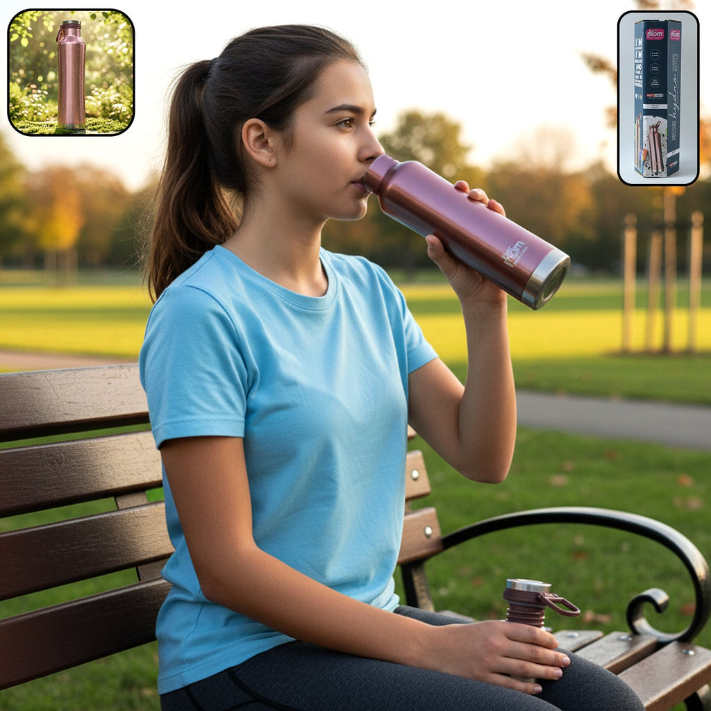 Supermom Hydro insulated water bottle 750 ml, stainless steel, leak-proof lid