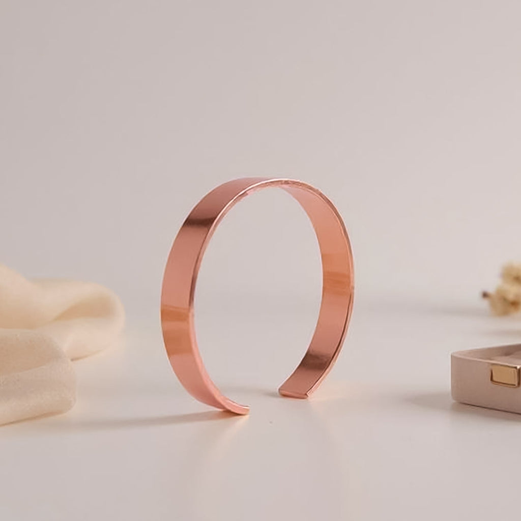 Elowen Grace cuff bracelet in rose gold plating
