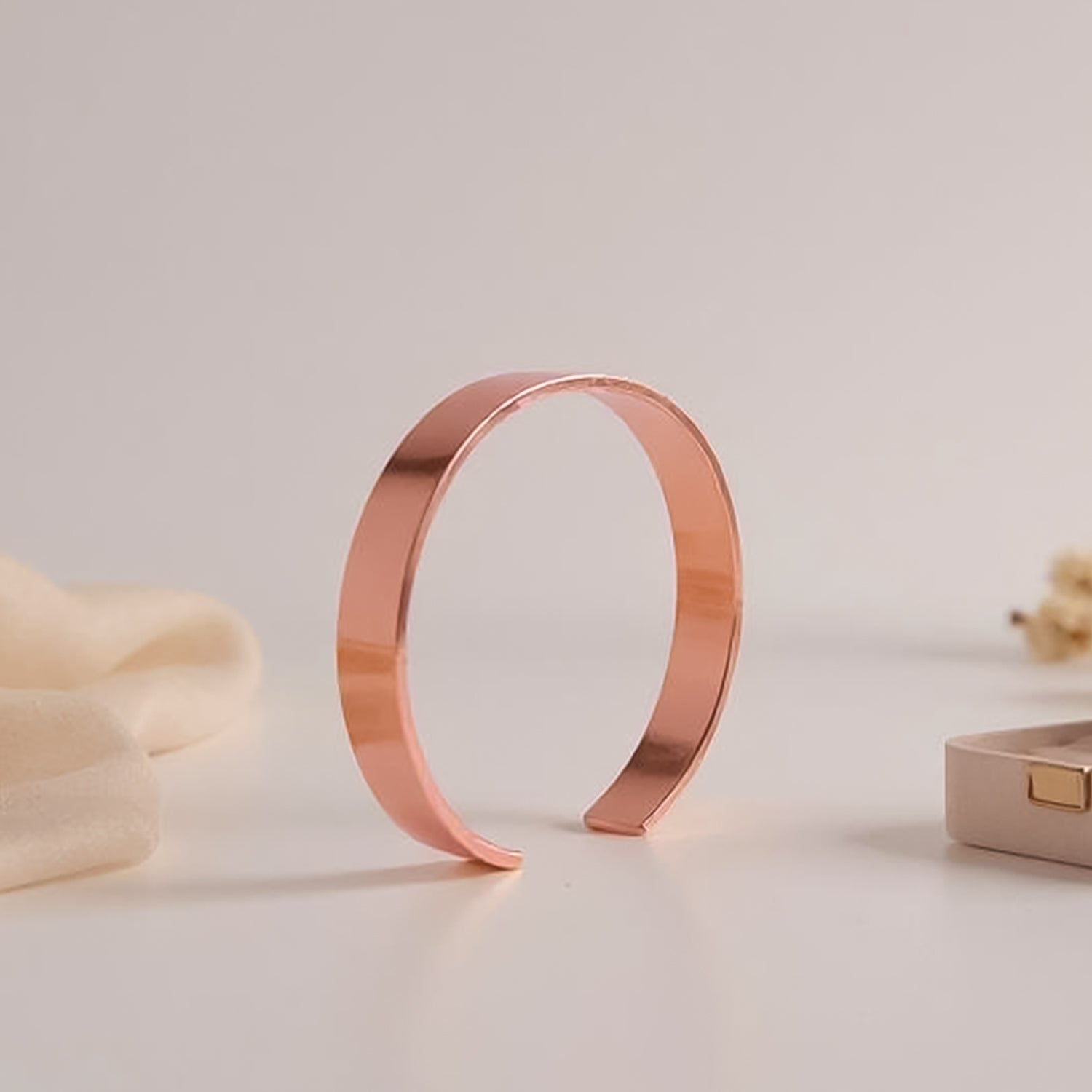Elowen Grace cuff bracelet in rose gold plating