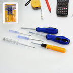 Front view of Multi Screwdriver Kit 6-in-1 with ergonomic handle and six heads