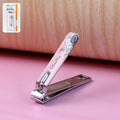 Stainless steel nail clipper with nail catcher and file
