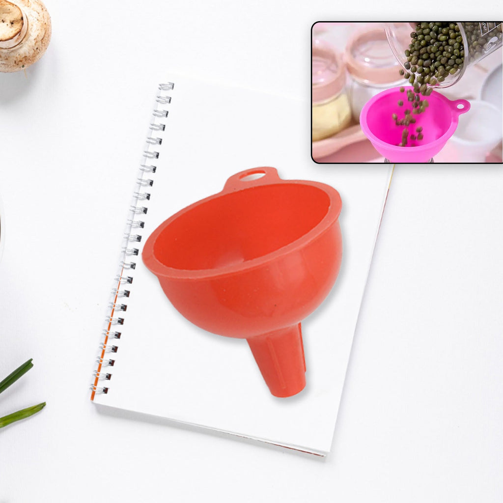 Durable silicone funnel designed for safe and precise liquid transfer.