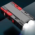 A compact Mini LED Flashlight with Power Bank, showing its powerful beam.