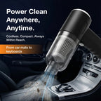 Compact size of the rechargeable Mini Car Vacuum for easy handling.