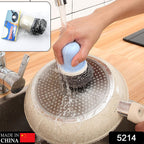 Close-up of durable synthetic bristles on the Pro Clean dish cleaning brush.