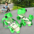Brightly colored kids roller skates with adjustable sizing, ready for outdoor fun.
