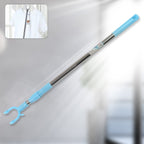 Close-up of the durable stainless steel hook on the extendable pole.