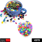 Brightly colored decorative pebbles for enhancing garden and home decor.