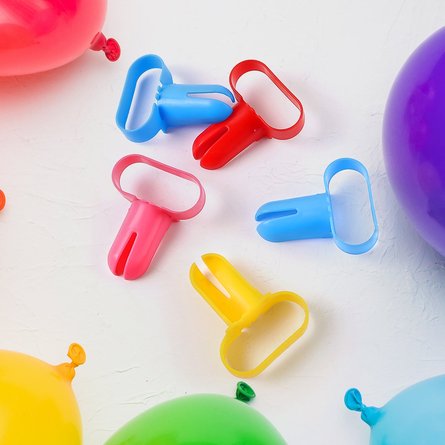 Ergonomic 5-piece balloon tying tool set for fast party decoration
