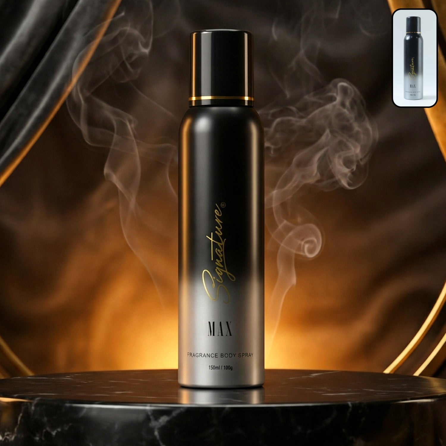 Signature Max Fragrance Body Spray 150ml with bold masculine scent