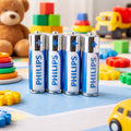 Pack of AA alkaline batteries providing long-lasting power