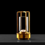 Base of the Crystal Table Lamp showing the intuitive touch control for light modes.