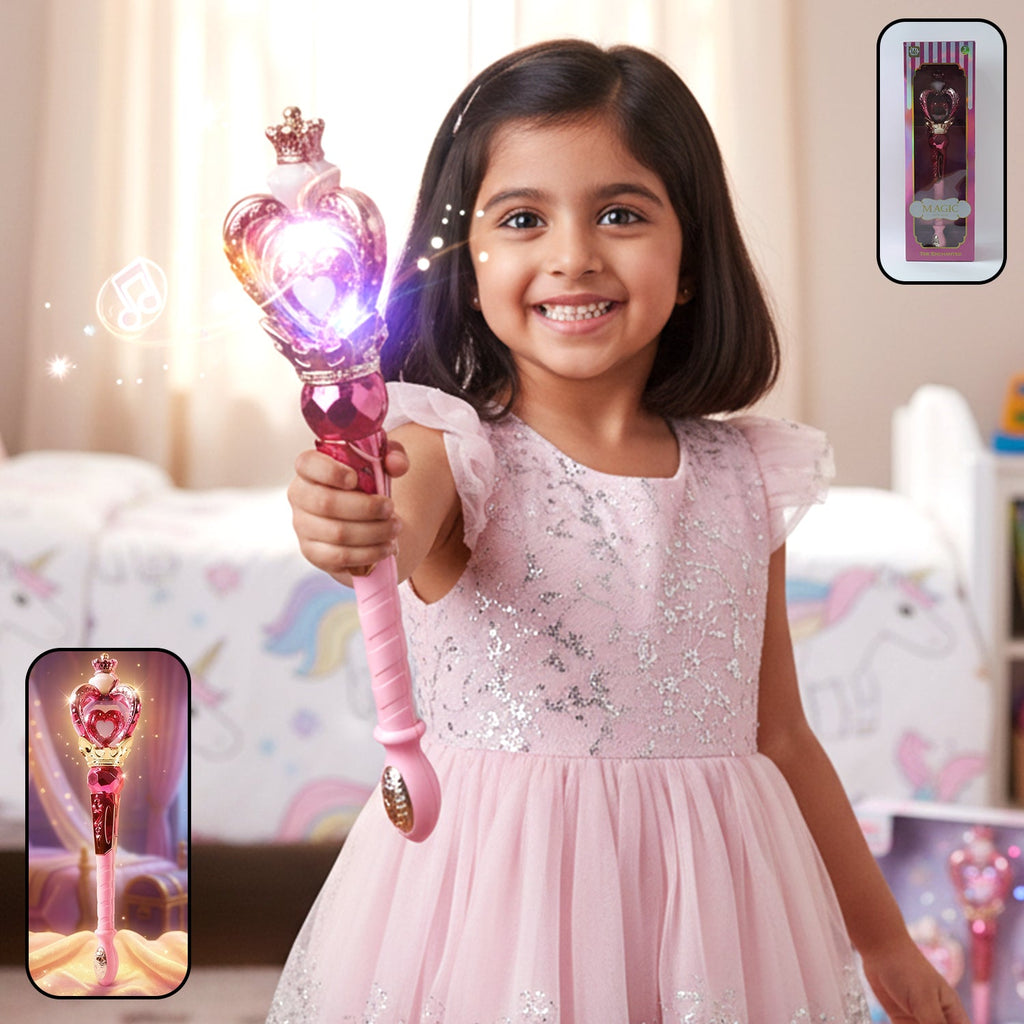 Vibrant flashing princess light wand for kids