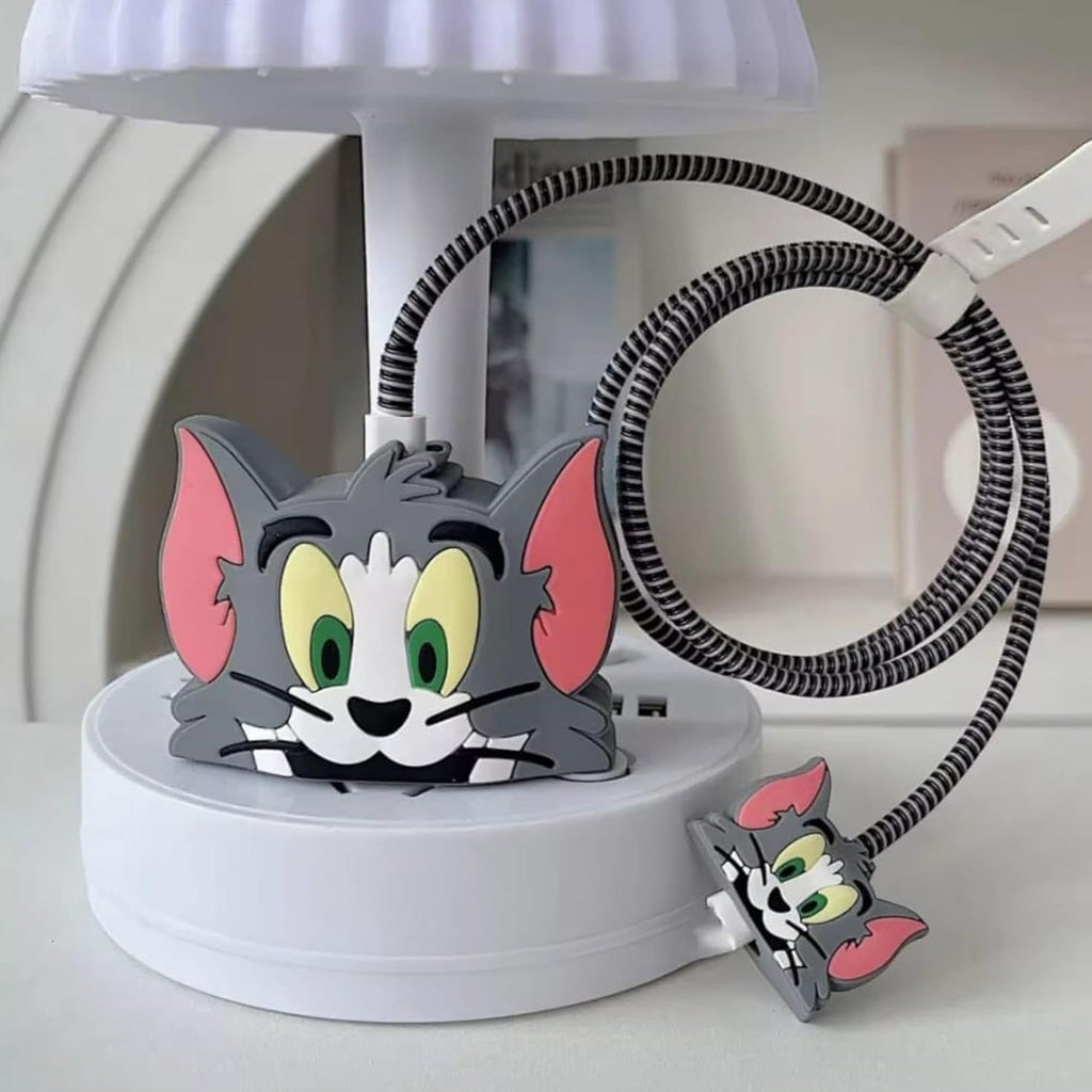 Cute cartoon charger cover for iPhone 18-20W charger.
