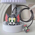 Cute cartoon charger cover for iPhone 18-20W charger.