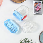 Apex unbreakable travel soap case featuring secure lock and compact design