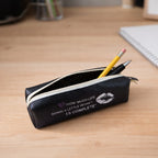 Stylish printed zipper pencil pouch with modern design