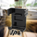 Close-up of the versatile car mobile holder, emphasizing its adjustable bracket for different phone sizes.