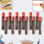 Industrial use of red ink marker on tools and warehouse boxes