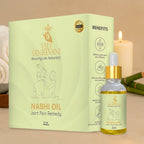Nabhi Oil bottle for Ayurvedic joint pain relief and inflammation reduction