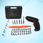 BoltForce Cordless Electric Screwdriver with 48-piece bit set and LED light.