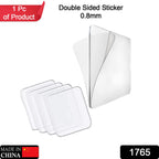 Strong waterproof double-sided tape holding items securely on a wall.