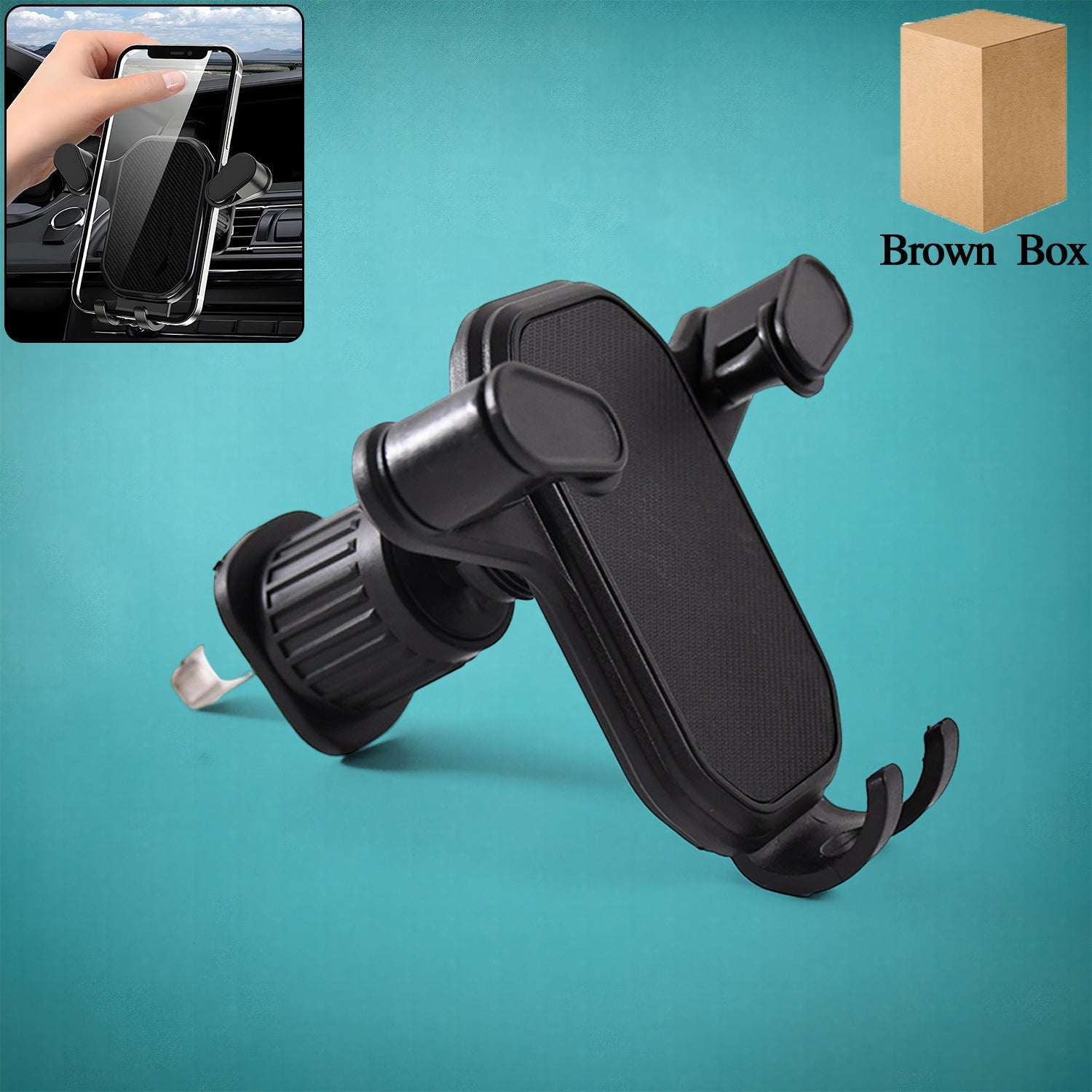 Close-up of anti-slip grip on car mobile holder for smartphones