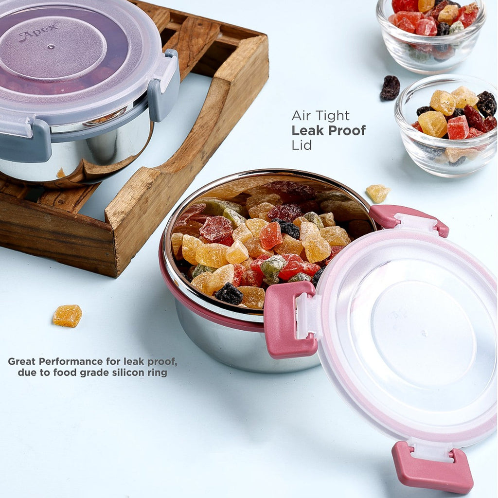 500 ml airtight container filled with prepared meal for storage