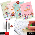 Complete Magic Copybook set with pen and refills for learning.