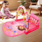 Aditi Baby Play Gym Mat with musical piano and hanging toys for infant play.