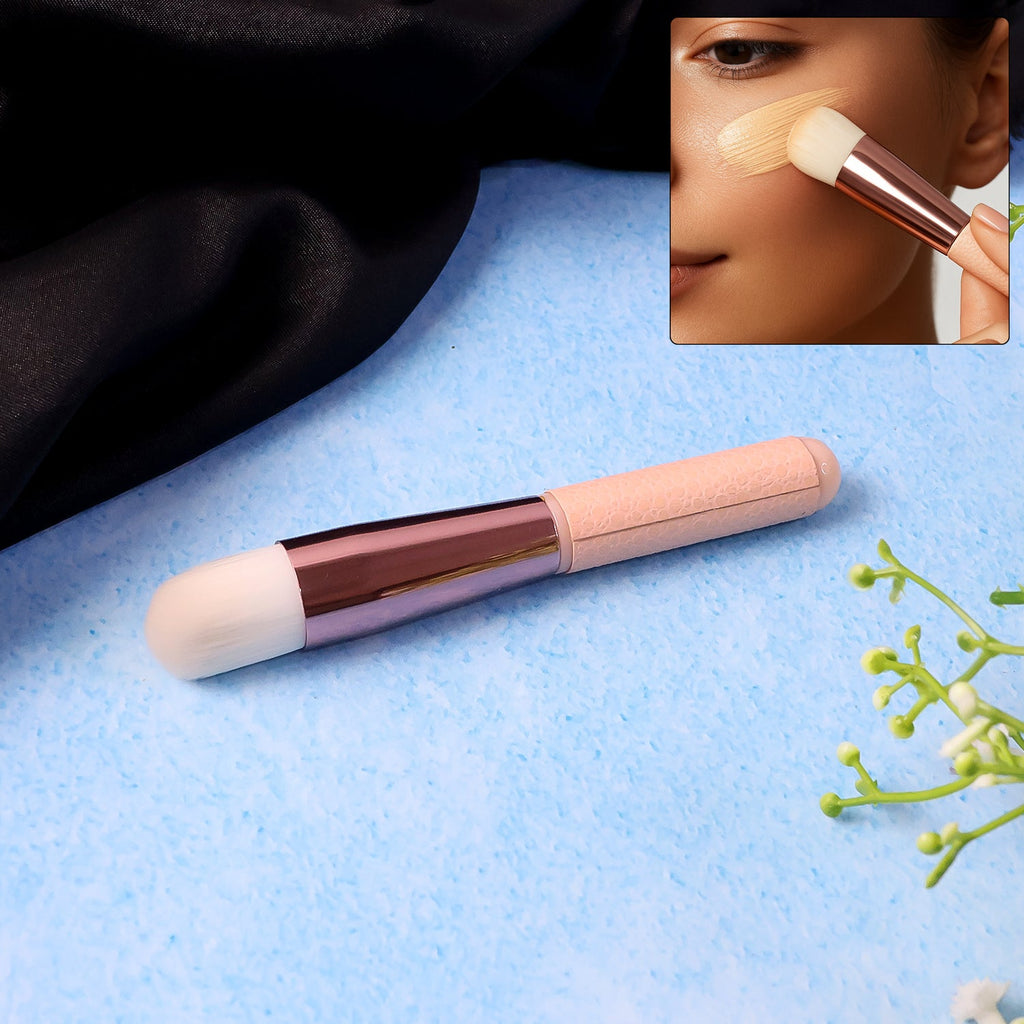 Premium soft makeup brush featuring dense synthetic bristles for smooth makeup application