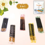  5in1 Pancham Premium Incense Sticks 450g package with vibrant design.