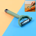 Apex Premium vegetable peeler with ergonomic handle and stainless steel blade in kitchen setting