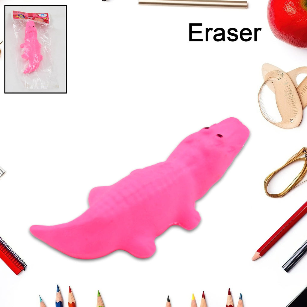 Animal Eraser for Kids set in various vibrant animal shapes on a white background.